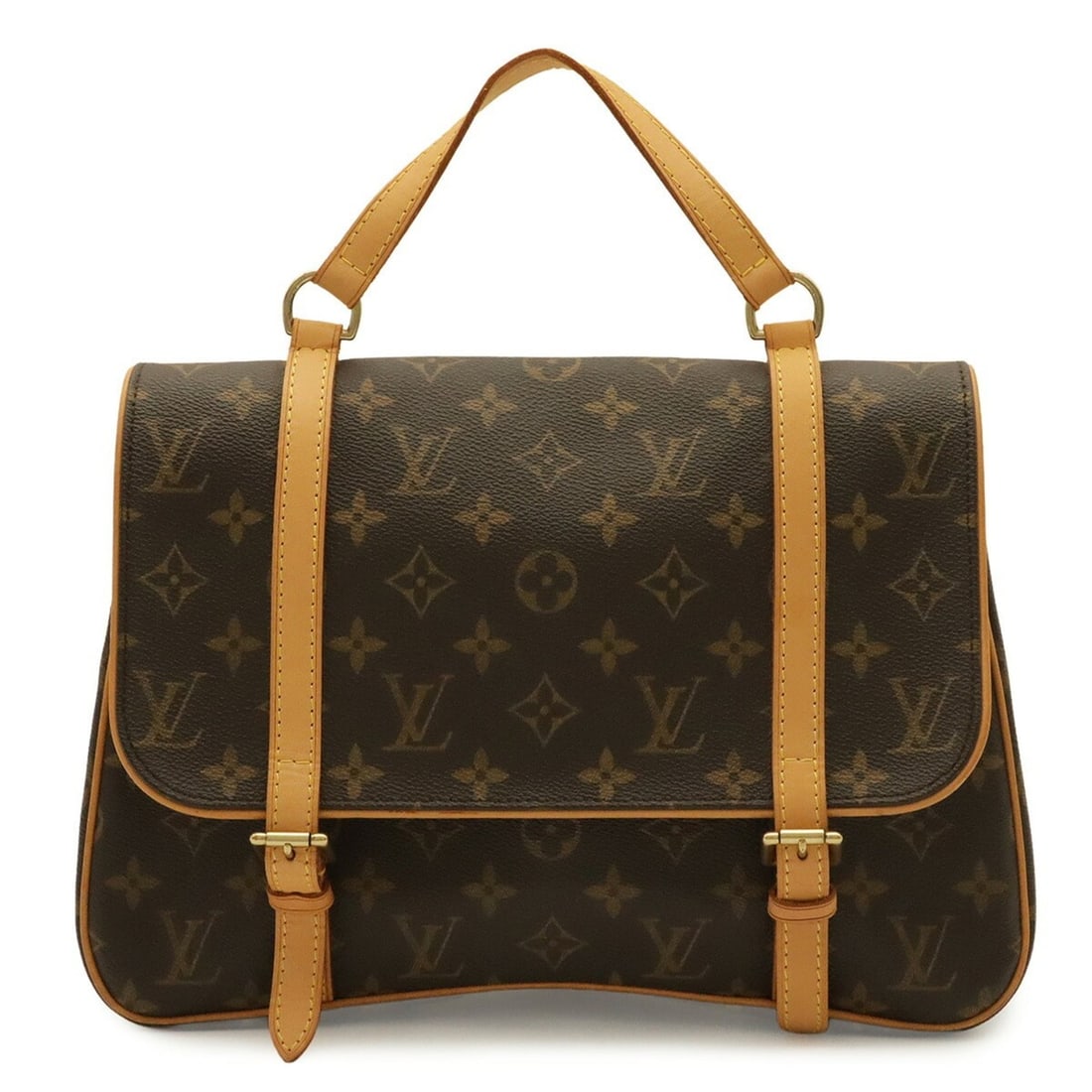 LOUIS VUITTON Louis Vuitton Monogram Marelle Sac aux Backpack, Handbag, Shoulder Bag (3-way) M51158: --- Catalog ---Category: SizeSize (HxWxD): 21.5cm x 30cm x 6cm / 8.46'' x 11.81'' x 2.36''Category: DesignType: Backpack, Handbag, Shoulder bagColor: Brown, MonogramGender: WomenMaterial: Monogram Cat