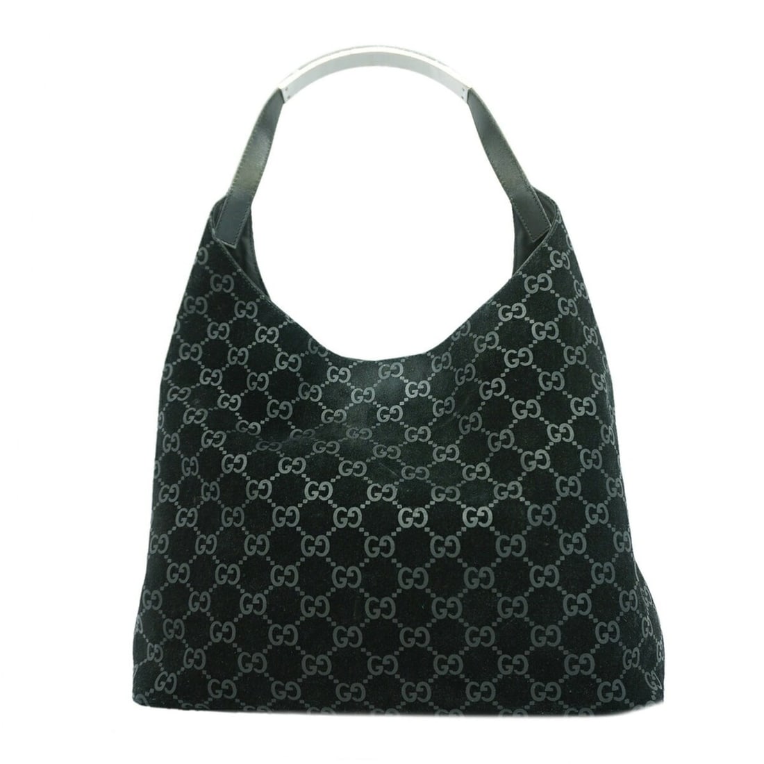 Gucci Shoulder Bag 001 3297 Suede Black Women's: --- Catalog ---Category: SizeSize (HxWxD): 26.5cm x 32cm x 10.5cm / 10.43'' x 12.59'' x 4.13''Category: DesignType: Shoulder bagColor: BlackGender: WomenMaterial: Suede Hardware Color: SilverCategory: