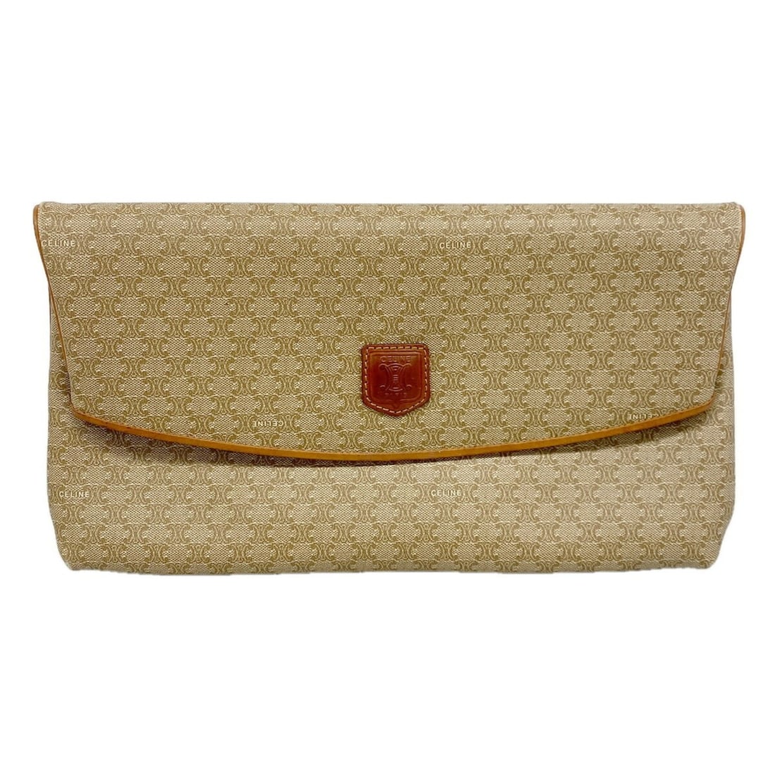 Celine Macadam Clutch Bag, Beige, Men's: --- Catalog ---Category: SizeSize (HxWxD): 17.5cm x 30.5cm x 4.5cm / 6.88'' x 12'' x 1.77''Category: DesignType: Clutch bagColor: BeigeGender: MenMaterial: PVC Hardware Color: GoldCategory: GeneralBra