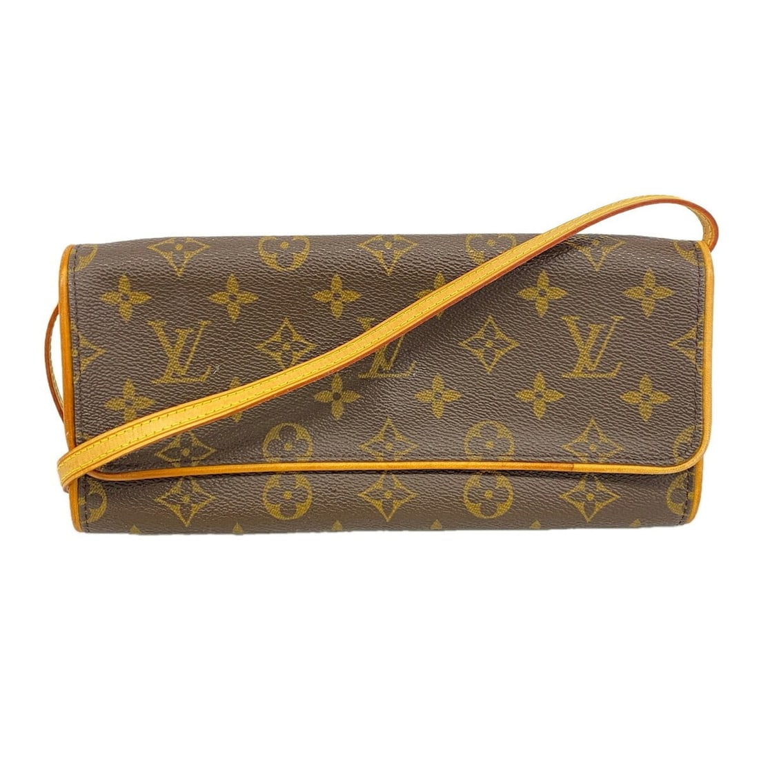 Louis Vuitton Monogram Pochette Twin GM Shoulder Bag M51852 Brown Women's: --- Catalog ---Category: SizeSize (HxWxD): 12cm x 24.5cm x 2.5cm / 4.72'' x 9.64'' x 0.98''Category: DesignType: Shoulder bagColor: BrownGender: WomenCategory: GeneralMPN: M51852Brand: Louis Vuitton--