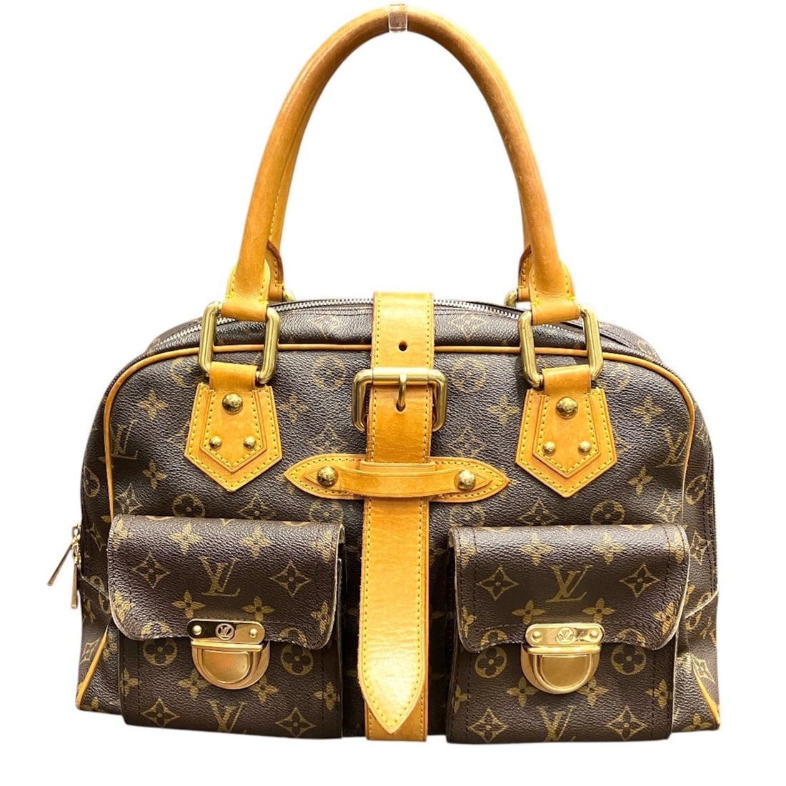 Louis Vuitton LOUIS VUITTON Monogram Manhattan GM Handbag Canvas M40025 (1 of 10)