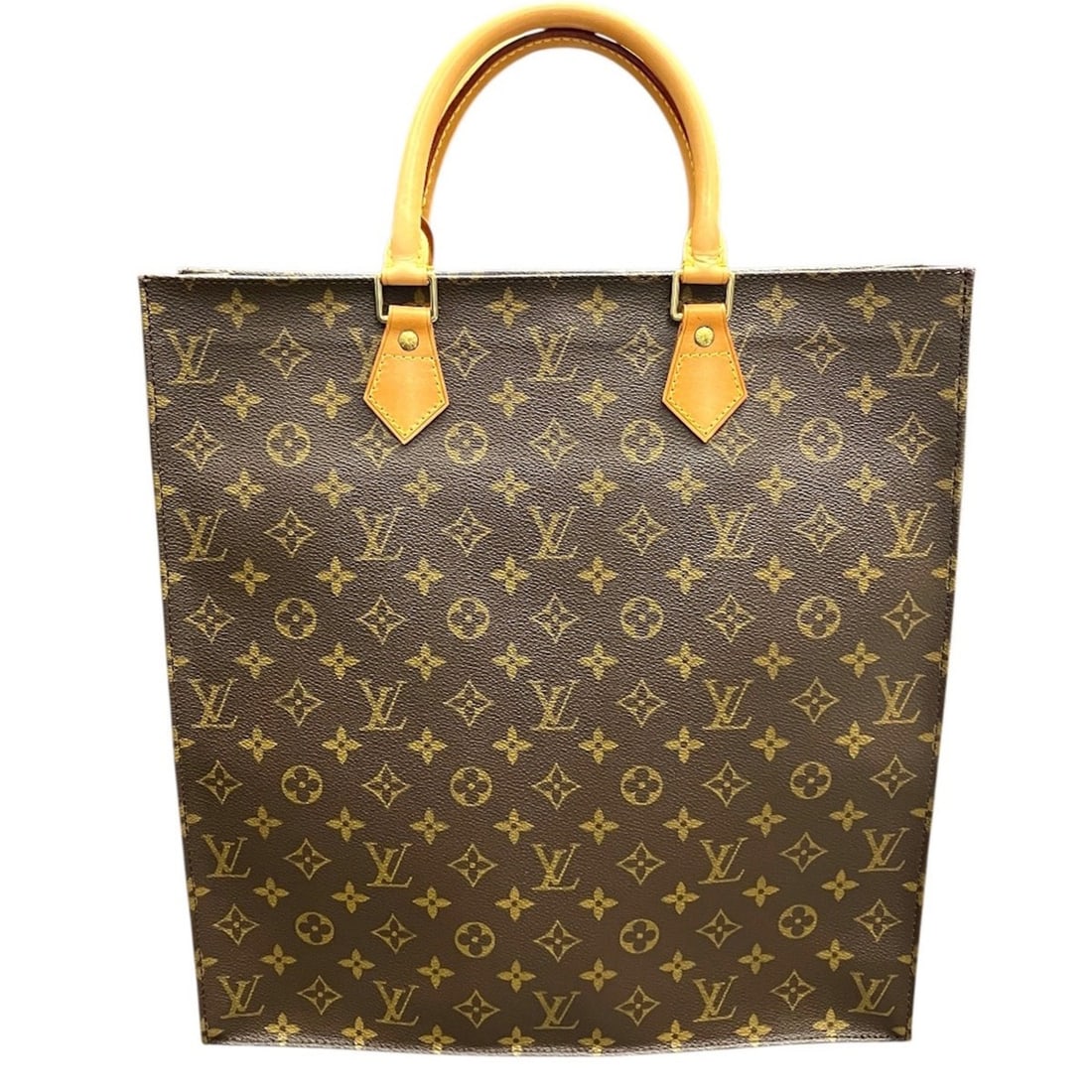 Louis Vuitton Monogram Sac Plat Tote Bag, Canvas, M51140: --- Catalog ---Category: SizeSize (HxWxD): 38cm x 36cm x 7.5cm / 14.96'' x 14.17'' x 2.95''Category: DesignType: Tote bagColor: MonogramGender: WomenMaterial: Monogram Outer Pocket: Ball clasp Categor