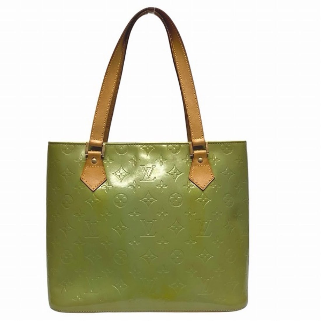 Louis Vuitton Houston Tote Bag, Vernis Patent Leather, M91005: --- Catalog ---Category: SizeSize (HxWxD): 25cm x 30cm x 15cm / 9.84'' x 11.81'' x 5.9''Category: DesignType: Tote bagColor: Galle, GreenGender: WomenMaterial: Patent leather Category: GeneralMPN: M91