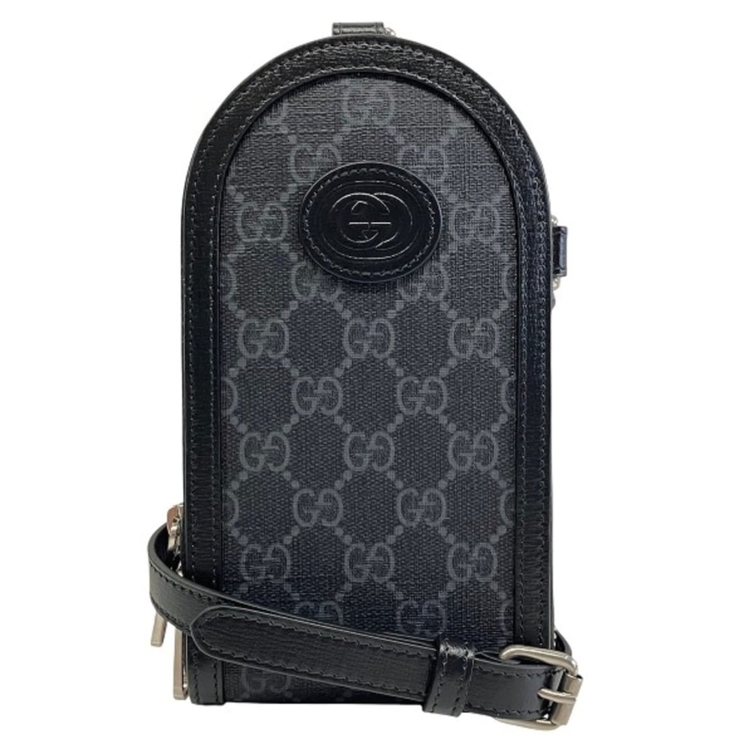 Gucci GG Supreme Canvas Leather Shoulder Bag 724357: --- Catalog ---Category: SizeSize (HxWxD): 19cm x 10.5cm x 2.5cm / 7.48'' x 4.13'' x 0.98''Category: DesignType: Shoulder bagColor: BlackGender: WomenMaterial: Canvas , Leather Category: GeneralMPN: 7