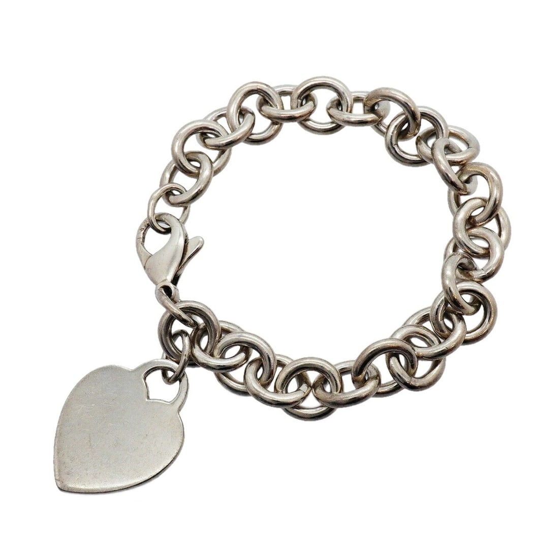 Tiffany & Co. Heart Tag Bracelet, Sterling Silver 925, Women's: --- Catalog ---Category: SizeLength: 17cm / 6.69''Category: DesignType: Charm braceletGender: WomenMaterial: Silver 925Category: GeneralBrand: Tiffany--- Item List ---Section: ConditionRanking: Rank B