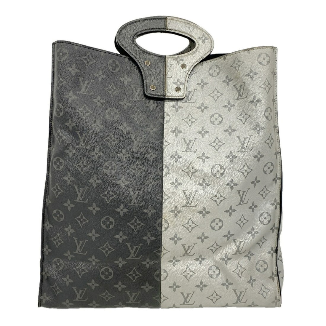 Louis Vuitton Monogram Eclipse Split Tote Bag M43816 Black Grey Men's: --- Catalog ---Category: SizeSize (HxWxD): 39cm x 37cm x 15cm / 15.35'' x 14.56'' x 5.9''Category: DesignType: Tote bagColor: Black, GrayGender: MenCategory: GeneralMPN: M43816Brand: Louis Vuitton--- 