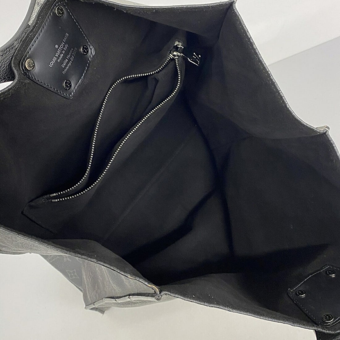 Louis Vuitton Monogram Eclipse Split Tote Bag M43816 Black Grey Men's - 4