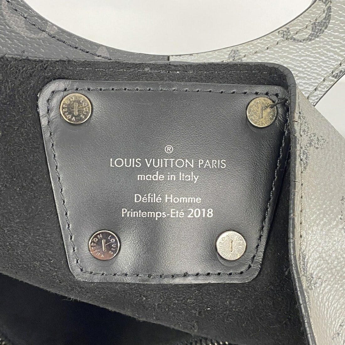 Louis Vuitton Monogram Eclipse Split Tote Bag M43816 Black Grey Men's - 5