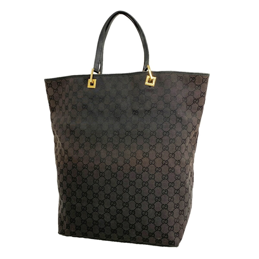 Gucci GG Canvas Tote Bag 002 1097 Black Women's (1 of 12)