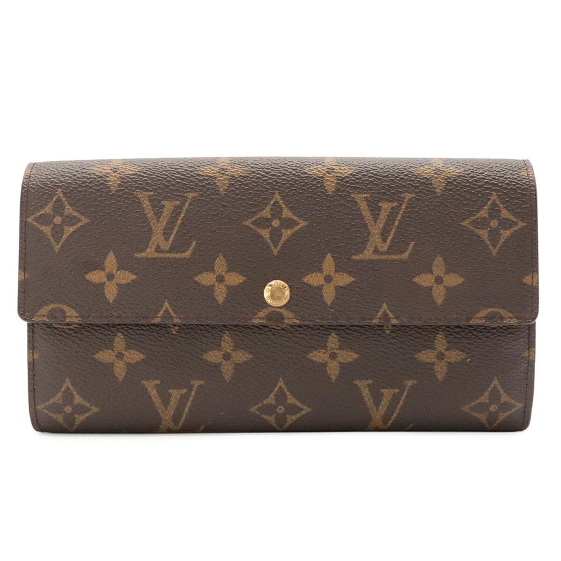 LOUIS VUITTON Louis Vuitton Monogram Pochette Portemonnaie Credit Bi-fold Long Wallet M61726: --- Catalog ---Category: SizeSize (HxWxD): 10.5cm x 19cm / 4.13'' x 7.48''Category: DesignType: Long wallet (bi-fold)Color: Brown, GalleGender: WomenMaterial: Monogram Category: GeneralMPN: M61726Bran
