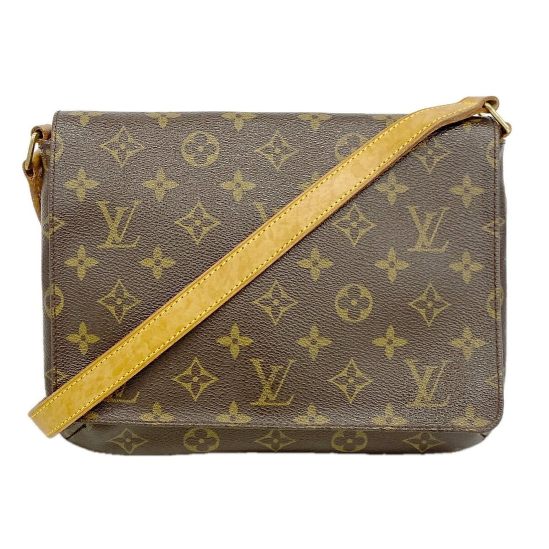 Louis Vuitton Monogram Musette Tango Shoulder Bag M51388 Brown Women's: --- Catalog ---Category: SizeSize (HxWxD): 20cm x 26cm x 4cm / 7.87'' x 10.23'' x 1.57''Category: DesignType: Shoulder bagColor: BrownGender: WomenCategory: GeneralMPN: M51388Brand: Louis Vuitton--- I