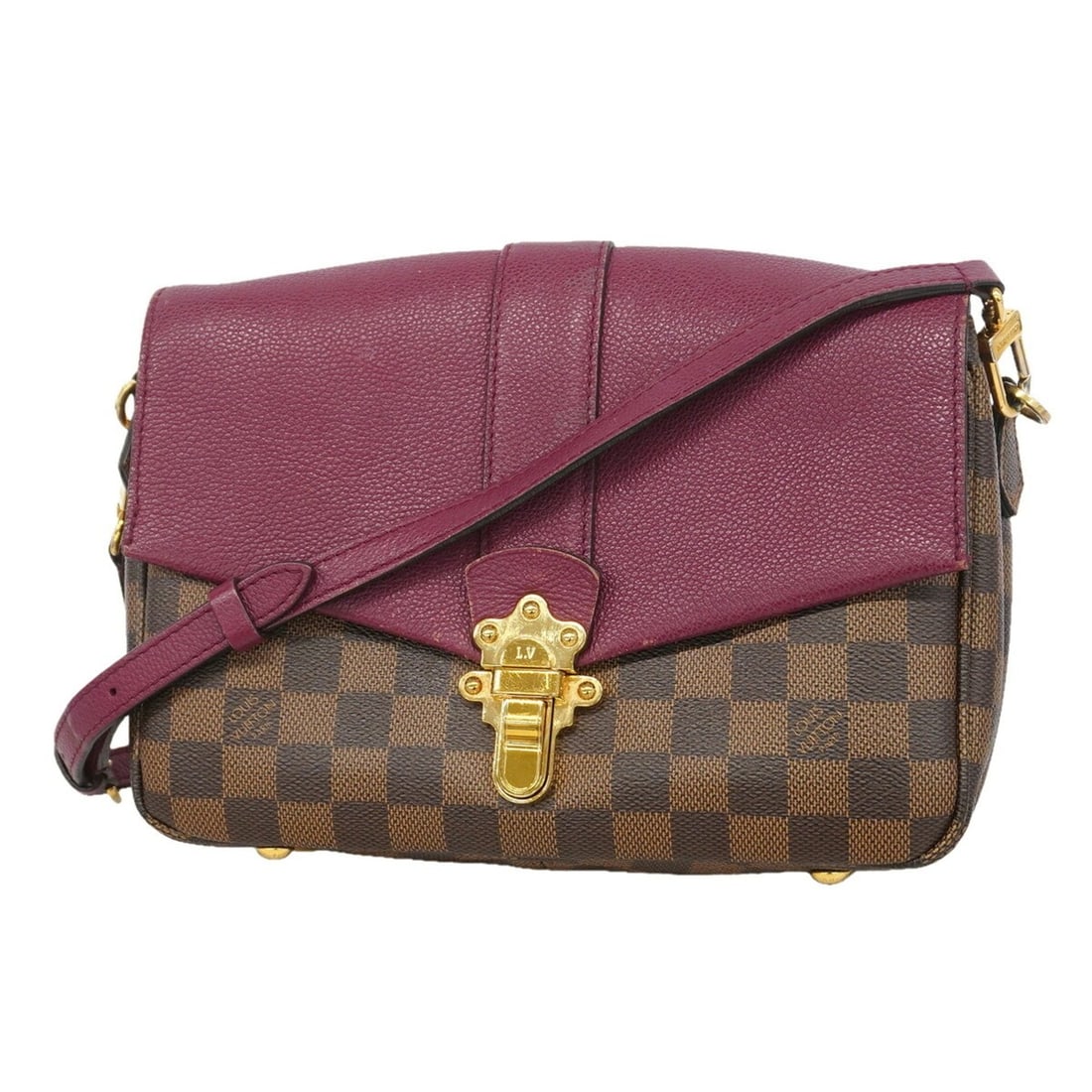 Louis Vuitton Damier Clapton Shoulder Bag N42442 Raisin Ebene (Women's): --- Catalog ---Category: SizeSize (HxWxD): 19cm x 25cm x 7cm / 7.48'' x 9.84'' x 2.75''Category: DesignType: Shoulder bagColor: Ebene, RaisinGender: WomenCategory: GeneralMPN: N42442Brand: Louis Vuitt