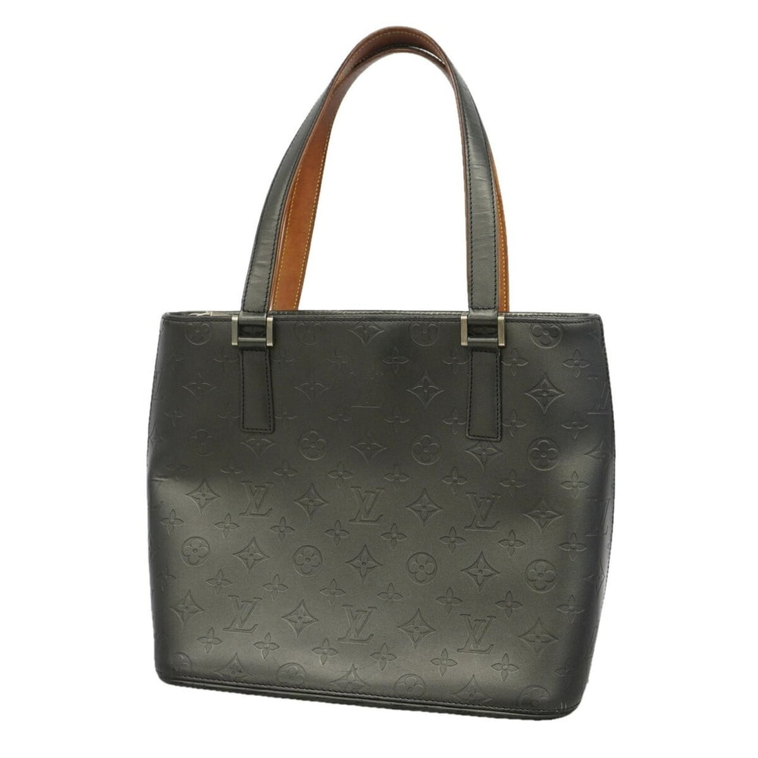 Louis Vuitton Monogram Mat Stockton Tote Bag M55112 Noir (Women's): --- Catalog ---Category: SizeSize (HxWxD): 26cm x 29cm x 14.5cm / 10.23'' x 11.41'' x 5.7''Category: DesignType: Tote bagColor: NoirGender: WomenCategory: GeneralMPN: M55112Brand: Louis Vuitton--- Ite