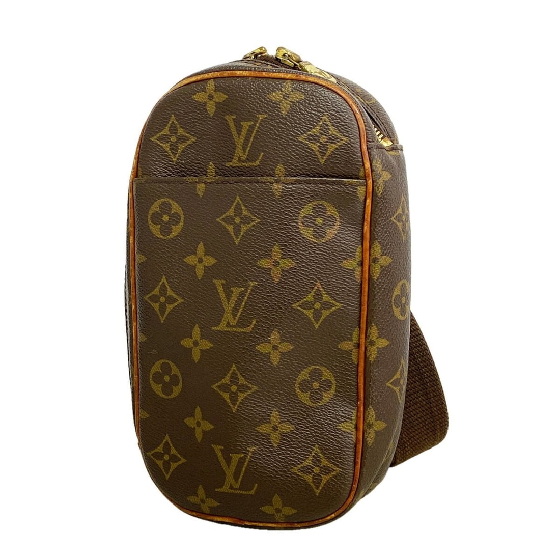 Louis Vuitton Monogram Pochette Gange M51870 Brown Men's Bag/Body Bag: --- Catalog ---Category: SizeSize (HxWxD): 22cm x 12cm x 4.5cm / 8.66'' x 4.72'' x 1.77''Category: DesignType: Sling bagColor: BrownGender: MenCategory: GeneralMPN: M51870Brand: Louis Vuitton--- Item 