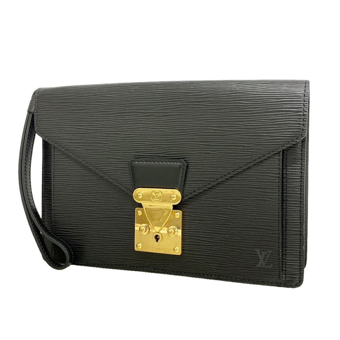 Louis Vuitton Epi Leather Clutch Bag, Pochette Sellier Dragonne, M52612, Noir (Men's): --- Catalog ---Category: SizeSize (HxWxD): 18cm x 26cm x 5cm / 7.08'' x 10.23'' x 1.96''Category: DesignType: Clutch bagColor: NoirGender: MenCategory: GeneralMPN: M52612Brand: Louis Vuitton--- Item L