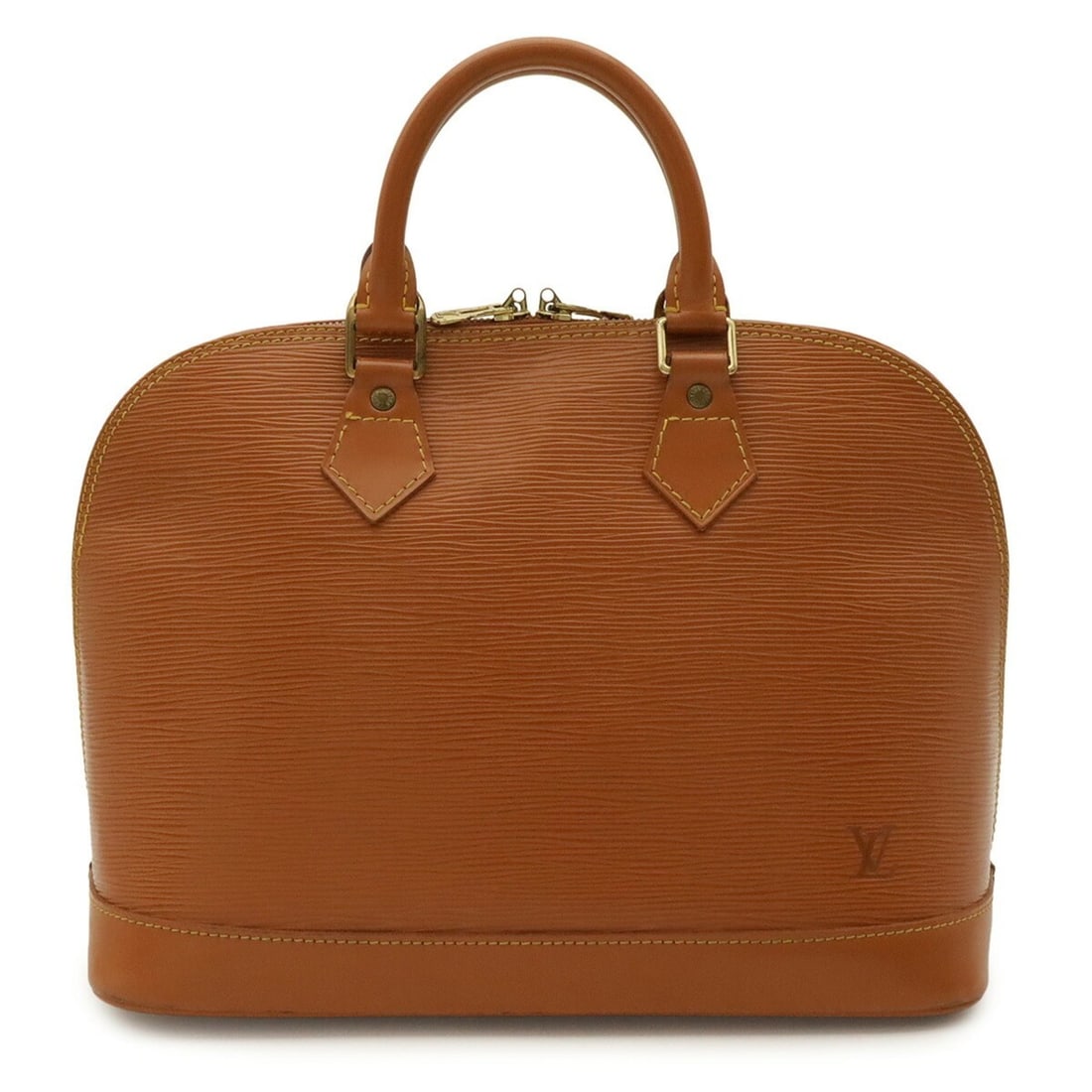 LOUIS VUITTON Epi Alma Handbag Leather Zipang Gold Brown Camel M52148: --- Catalog ---Category: SizeSize (HxWxD): 24cm x 35.5cm x 16.5cm / 9.44'' x 13.97'' x 6.49''Category: DesignType: HandbagColor: Brown, Camel, Gold CipangoGender: WomenMaterial: Epi leather Category: 