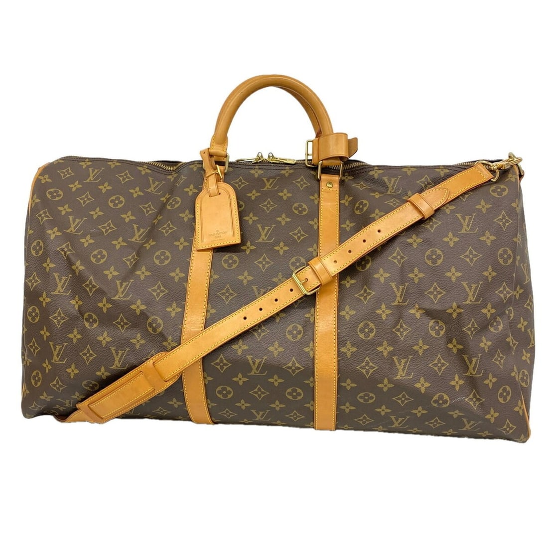 Louis Vuitton Bag - Boston Monogram Keepall Bandoulière 60 M41412 Brown Women's: --- Catalog ---Category: SizeSize (HxWxD): 34cm x 60cm x 27cm / 13.38'' x 23.62'' x 10.62''Category: DesignType: Boston bagColor: BrownGender: WomenCategory: GeneralMPN: M41412Brand: Louis Vuitton--- 