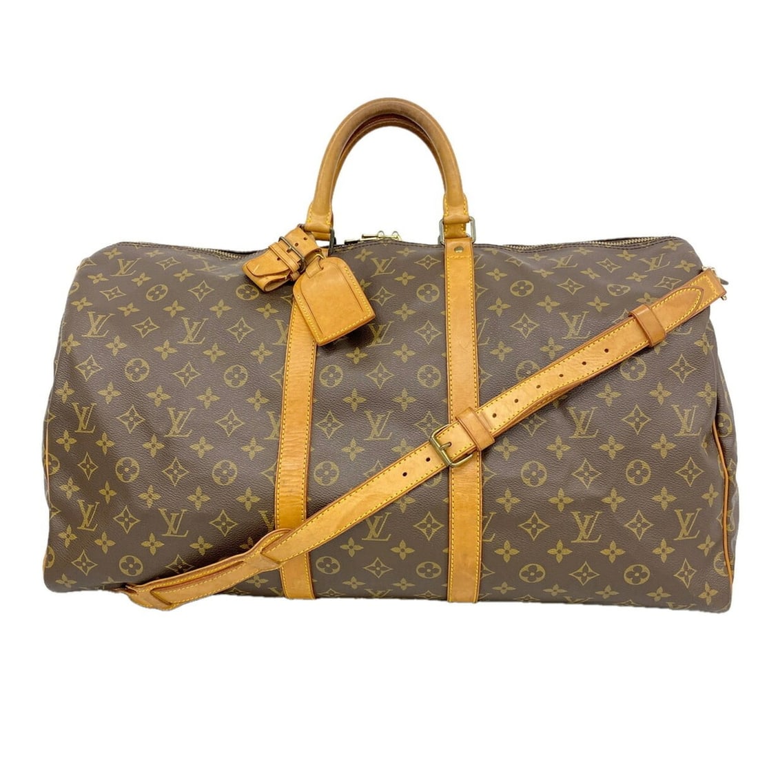 Louis Vuitton Bags - Boston Monogram Keepall Bandoulière 55 M41414 Brown Men's & Women's: --- Catalog ---Category: SizeSize (HxWxD): 31cm x 55cm x 26cm / 12.2'' x 21.65'' x 10.23''Category: DesignType: Boston bagColor: BrownGender: Men,WomenCategory: GeneralMPN: M41414Brand: Louis Vuitton-
