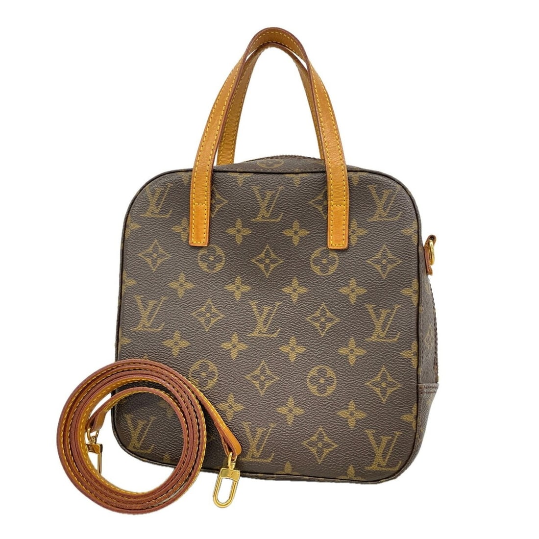 Louis Vuitton Monogram Spontini Handbag M47500 Brown 2-way bag for women: --- Catalog ---Category: SizeSize (HxWxD): 20cm x 20cm x 8cm / 7.87'' x 7.87'' x 3.14''Category: DesignType: HandbagColor: BrownGender: WomenCategory: GeneralMPN: M47500Brand: Louis Vuitton--- Item Li