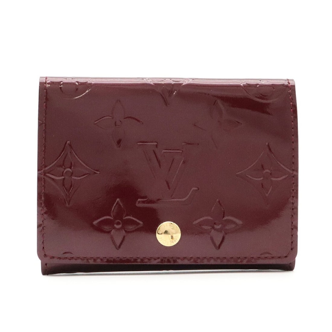 LOUIS VUITTON Louis Vuitton Monogram Vernis Enveloppe Carte de Visite Business Card Holder/Card Case: --- Catalog ---Category: DesignType: Card caseColor: Rouge fauvisteGender: WomenMaterial: Leather Category: GeneralBrand: Louis VuittonCountry of Origin: SpainCategory: Physical PropertiesSize (HxWxD)