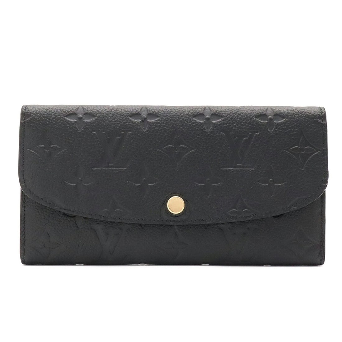 LOUIS VUITTON Louis Vuitton Monogram Empreinte Portefeuille Emilie Bi-fold Wallet Noir Black with: --- Catalog ---Category: SizeSize (HxWxD): 10.5cm x 19cm / 4.13'' x 7.48''Category: DesignType: Long wallet (bi-fold)Color: NoirGender: Women,MenMaterial: Monogram Empreinte , Leather Category: Genera
