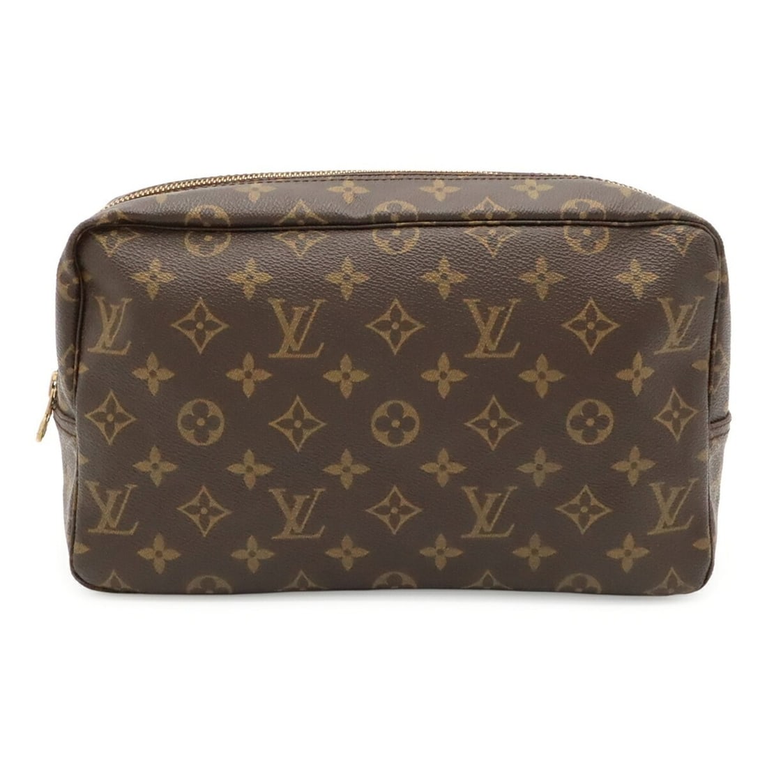 LOUIS VUITTON Louis Vuitton Monogram Trousse Toilette 28 Clutch Bag, Second Travel Pouch,: --- Catalog ---Category: SizeSize (HxWxD): 17cm x 27.5cm x 8cm / 6.69'' x 10.82'' x 3.14''Category: DesignType: Clutch bag, PouchColor: BrownGender: WomenMaterial: Monogram , Canvas Category: GeneralB