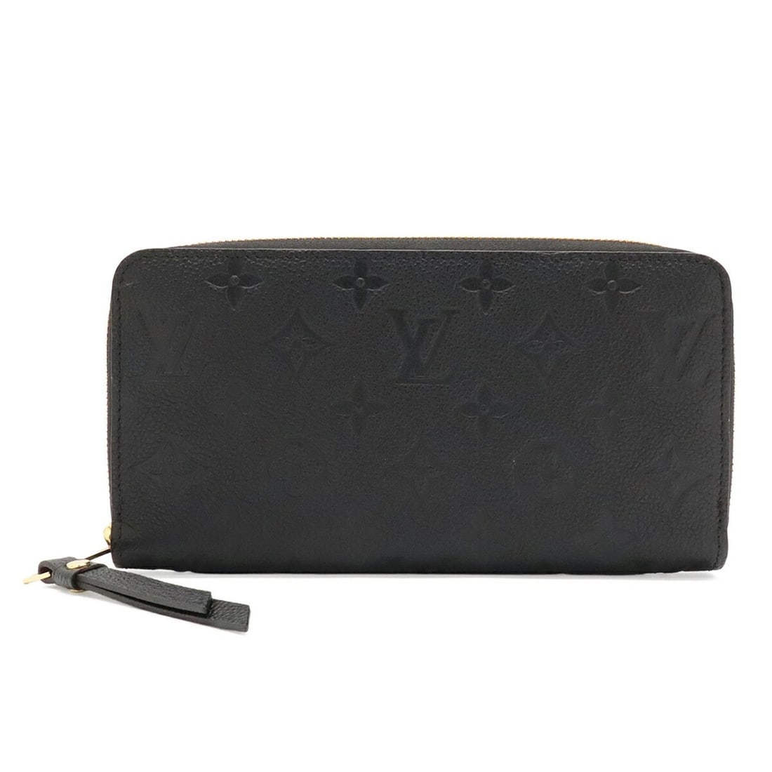 LOUIS VUITTON Louis Vuitton Monogram Empreinte Zippy Wallet Round Long Leather Noir Black M61864 (1 of 10)