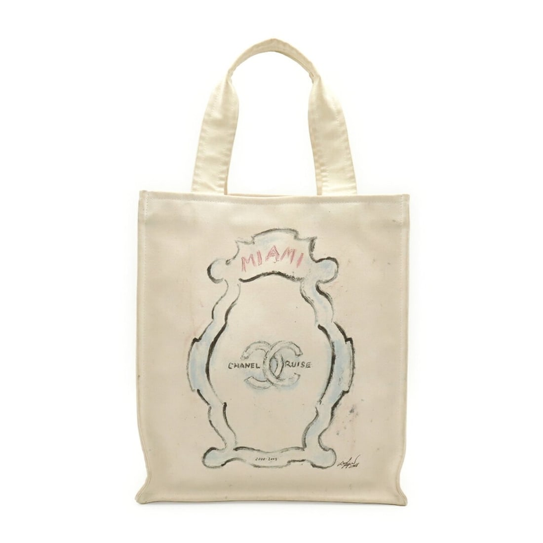 CHANEL Cruise Line Coco Mark Miami Tote Bag, Large Tote, Shoulder Canvas, Ivory, A46069: --- Catalog ---Category: SizeSize (HxWxD): 39cm x 34cm x 13cm / 15.35'' x 13.38'' x 5.11''Category: DesignType: Shoulder bag, Tote bagColor: IvoryGender: WomenMaterial: Canvas Category: GeneralBrand: 
