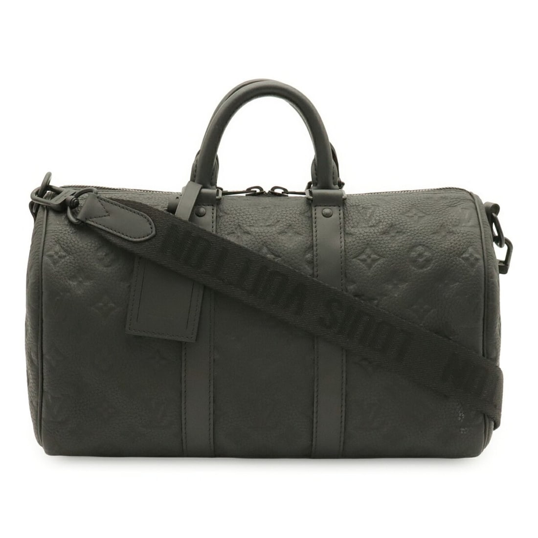 LOUIS VUITTON Louis Vuitton Monogram Taurillon Keepall Bandoulière 35 Boston Bag Handbag Leather: --- Catalog ---Category: SizeSize (HxWxD): 22cm x 35cm x 16.5cm / 8.66'' x 13.77'' x 6.49''Category: DesignType: Boston bag, HandbagColor: NoirGender: Women,MenMaterial: Leather Category: GeneralBrand