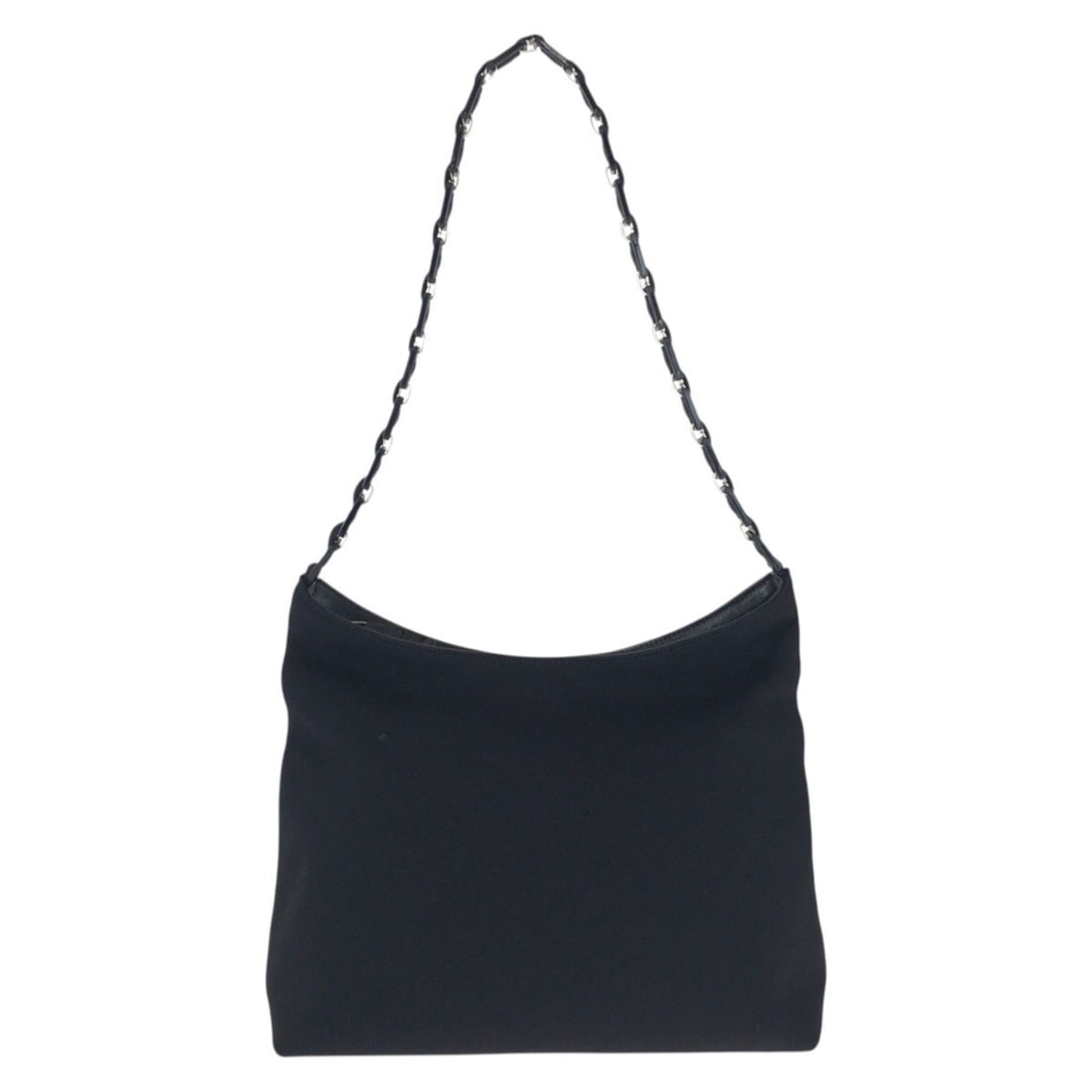 Salvatore Ferragamo Vara Black Canvas Shoulder Bag with Silver Hardware (D21 8801) - Women's: --- Catalog ---Category: SizeSize (HxWxD): 21cm x 26cm x 8cm / 8.26'' x 10.23'' x 3.14''Category: DesignType: Shoulder bagColor: BlackGender: WomenMaterial: Canvas Category: GeneralMPN: D21 8801Brand: