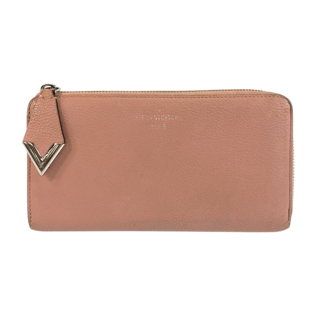 LOUIS VUITTON Portefeuille Comet Magnolia Pink Greige Silver Hardware Leather Long Wallet M60148 for (1 of 11)