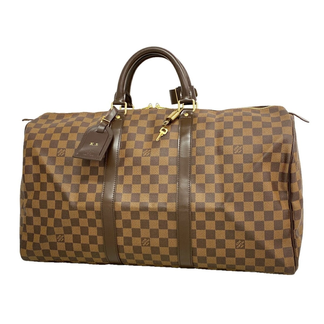 Louis Vuitton Damier Keepall 50 Boston Bag N41427 Ebene (Men's & Women's): --- Catalog ---Category: SizeSize (HxWxD): 33cm x 51cm x 21cm / 12.99'' x 20.07'' x 8.26''Category: DesignType: Boston bagColor: EbeneGender: Men,WomenCategory: GeneralMPN: N41427Brand: Louis Vuitton-