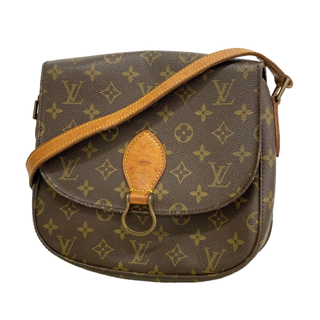 Louis Vuitton Monogram Saint Cloud GM Shoulder Bag M51242 Brown Women's