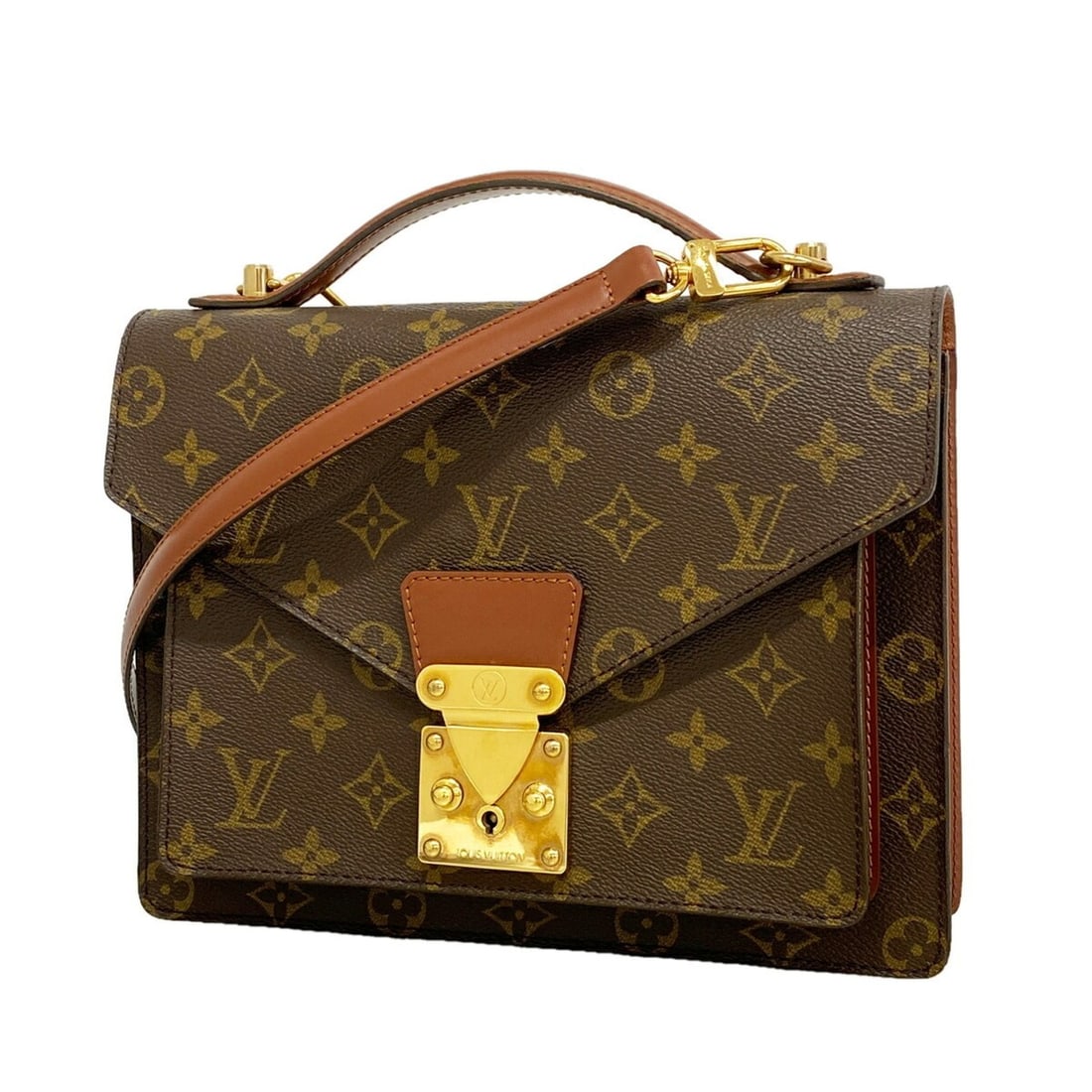 Louis Vuitton Monogram Monceau 26 Handbag M51187 Brown 2-way bag for women