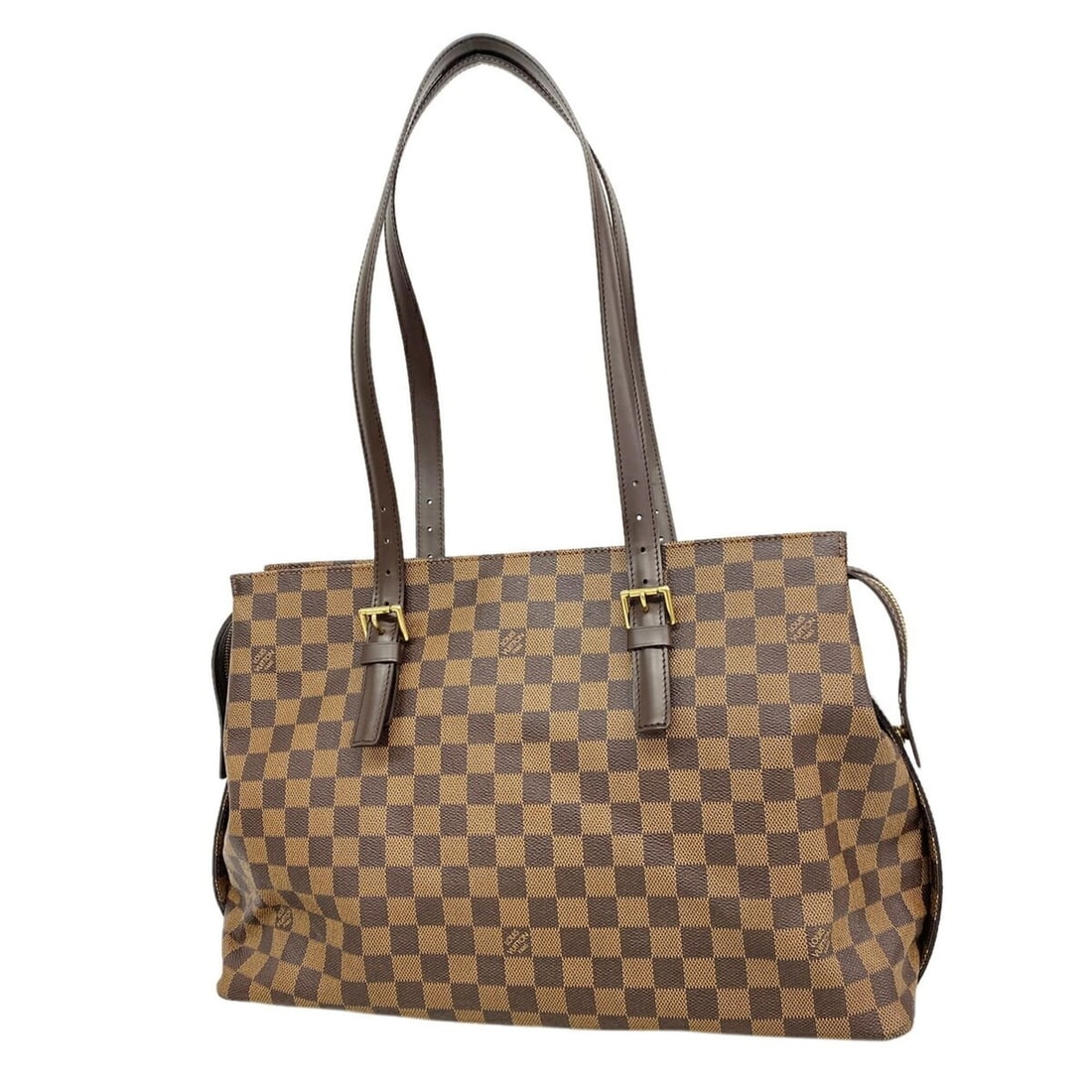 Louis Vuitton Damier Chelsea Tote Bag N51119 Ebene (Women's): --- Catalog ---Category: SizeSize (HxWxD): 28cm x 41cm x 15.5cm / 11.02'' x 16.14'' x 6.1''Category: DesignType: Tote bagColor: EbeneGender: WomenCategory: GeneralMPN: N51119Brand: Louis Vuitton--- It