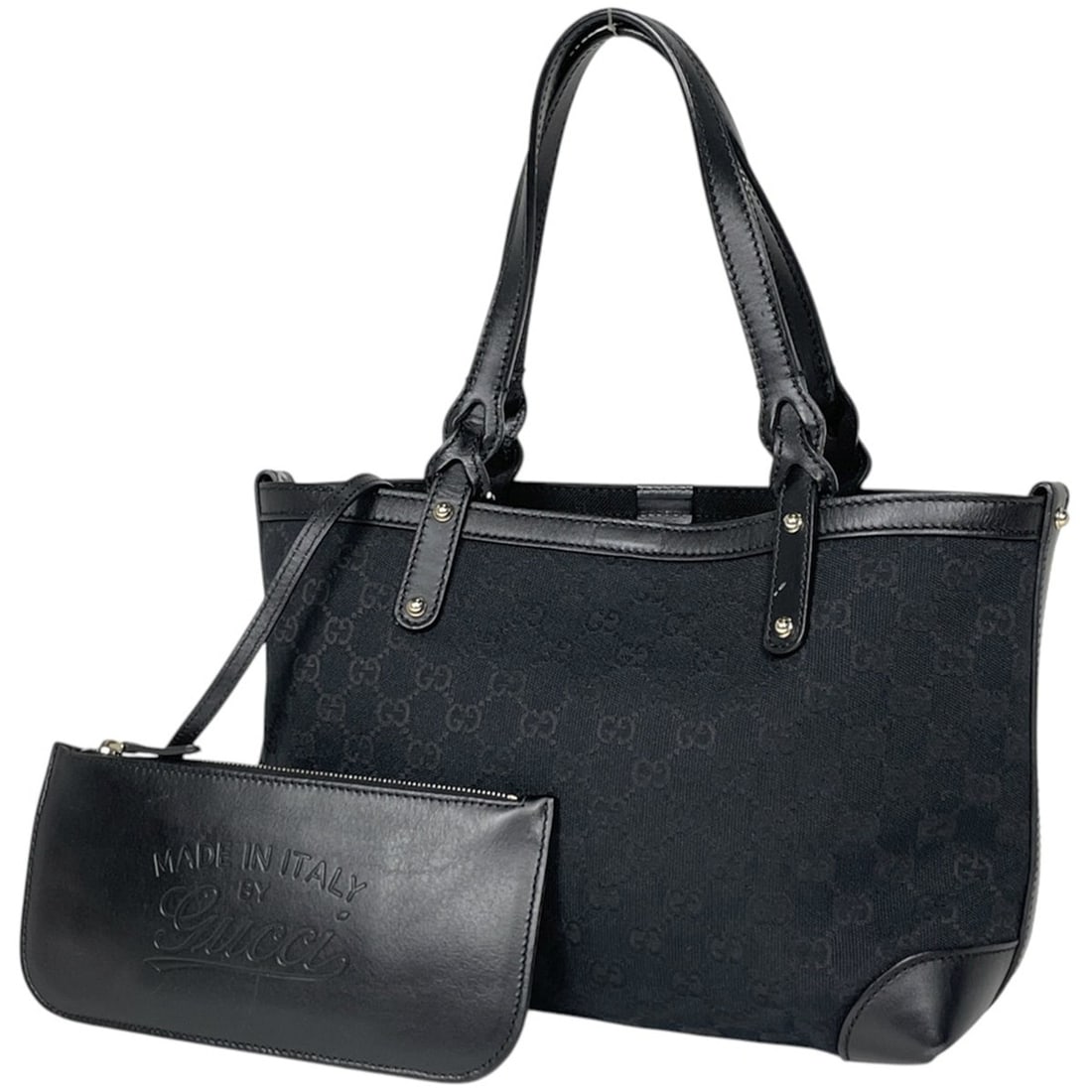 Gucci GUCCI Handbag GG pattern canvas Black 269878 Women's: --- Catalog ---Category: SizeSize (HxWxD): 21cm x 27cm x 11cm / 8.26'' x 10.62'' x 4.33''Category: DesignType: HandbagColor: BlackGender: WomenMaterial: GG canvas , Leather Category: GeneralLine: GG C
