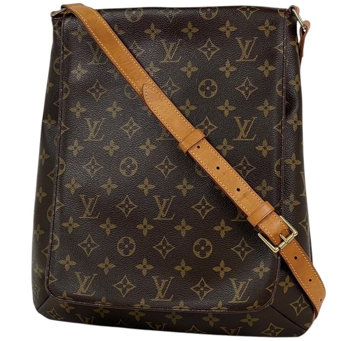 Louis Vuitton Musette Shoulder Bag, Monogram Brown, M51256, Women's: --- Catalog ---Category: SizeSize (HxWxD): 34.5cm x 31.5cm x 10cm / 13.58'' x 12.4'' x 3.93''Category: DesignType: Shoulder bagColor: BrownGender: WomenMaterial: Monogram Category: GeneralLine: Monogr