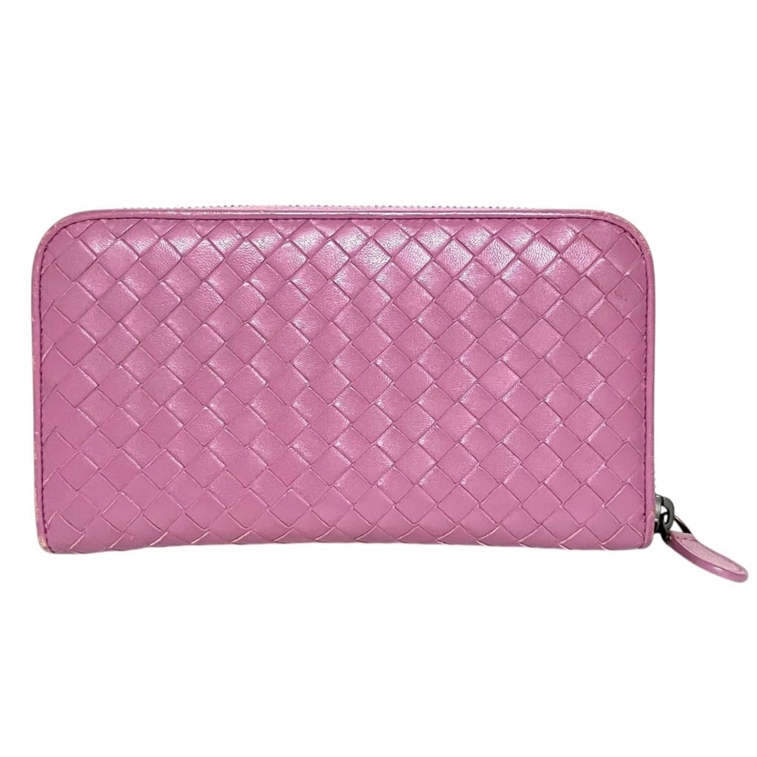 BOTTEGA VENETA Intrecciato Round Zip Long Wallet, Purple, Women's: --- Catalog ---Category: SizeSize (HxWxD): 10cm x 19cm x 2cm / 3.93'' x 7.48'' x 0.78''Category: DesignType: Long wallet (bi-fold)Color: PurpleGender: WomenMaterial: Intrecciato Category: GeneralBrand