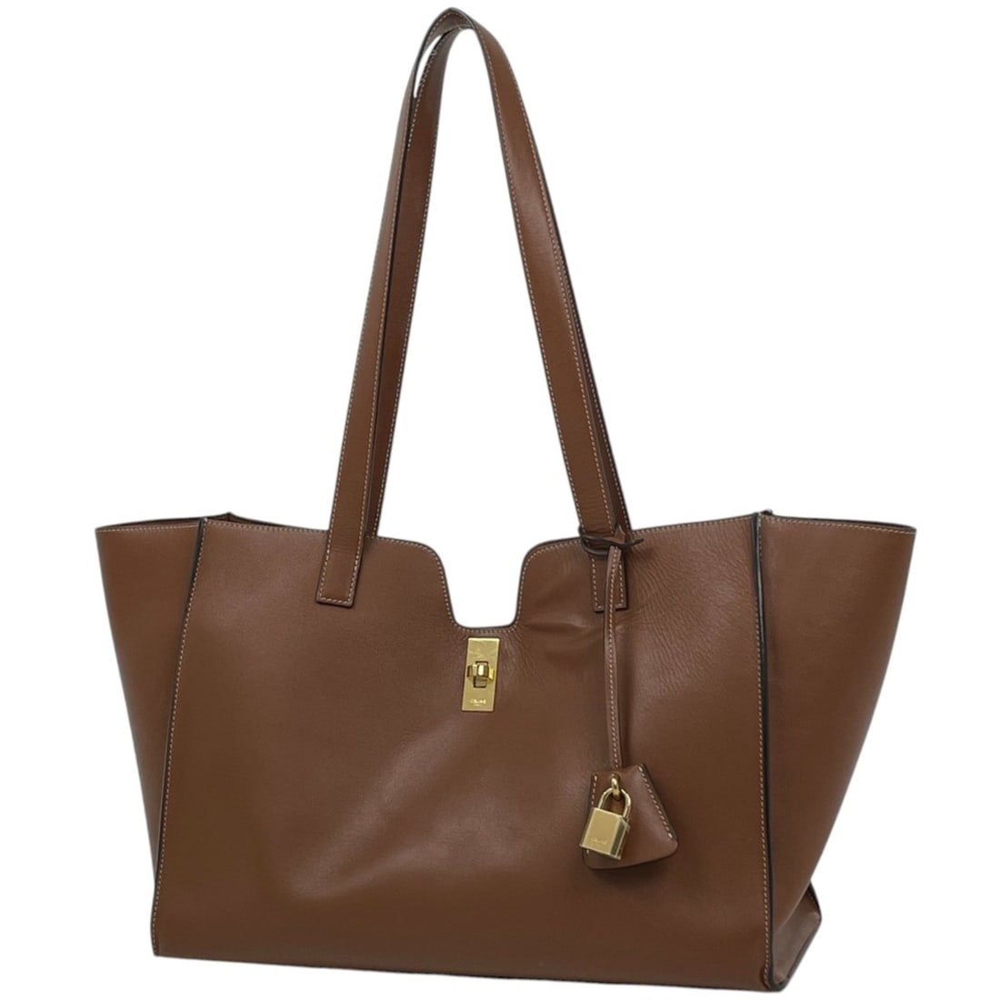 Celine Cabas 16 Tote Bag, Leather, Brown, Women's: --- Catalog ---Category: SizeSize (HxWxD): 26cm x 37cm x 14cm / 10.23'' x 14.56'' x 5.51''Category: DesignType: Tote bagColor: BrownGender: WomenMaterial: Leather Category: GeneralLine: CabasBrand: Ce