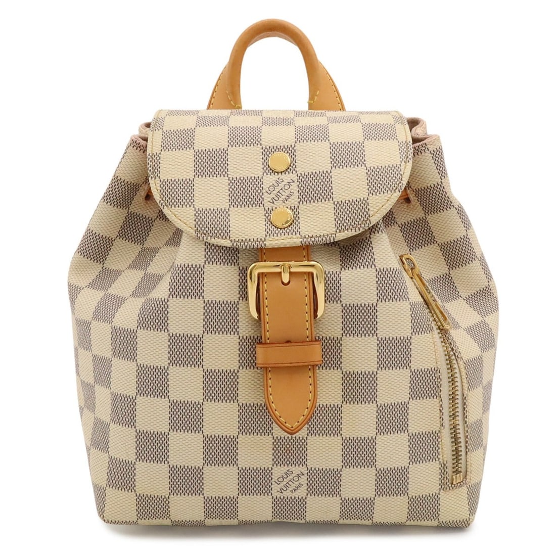 LOUIS VUITTON Damier Azur Speron BB Backpack, Mini Shoulder Bag N44026: --- Catalog ---Category: SizeSize (HxWxD): 22cm x 19cm x 11.5cm / 8.66'' x 7.48'' x 4.52''Category: DesignType: Backpack, Shoulder bagColor: Damier Azur, IvoryGender: WomenMaterial: Damier Azur Catego