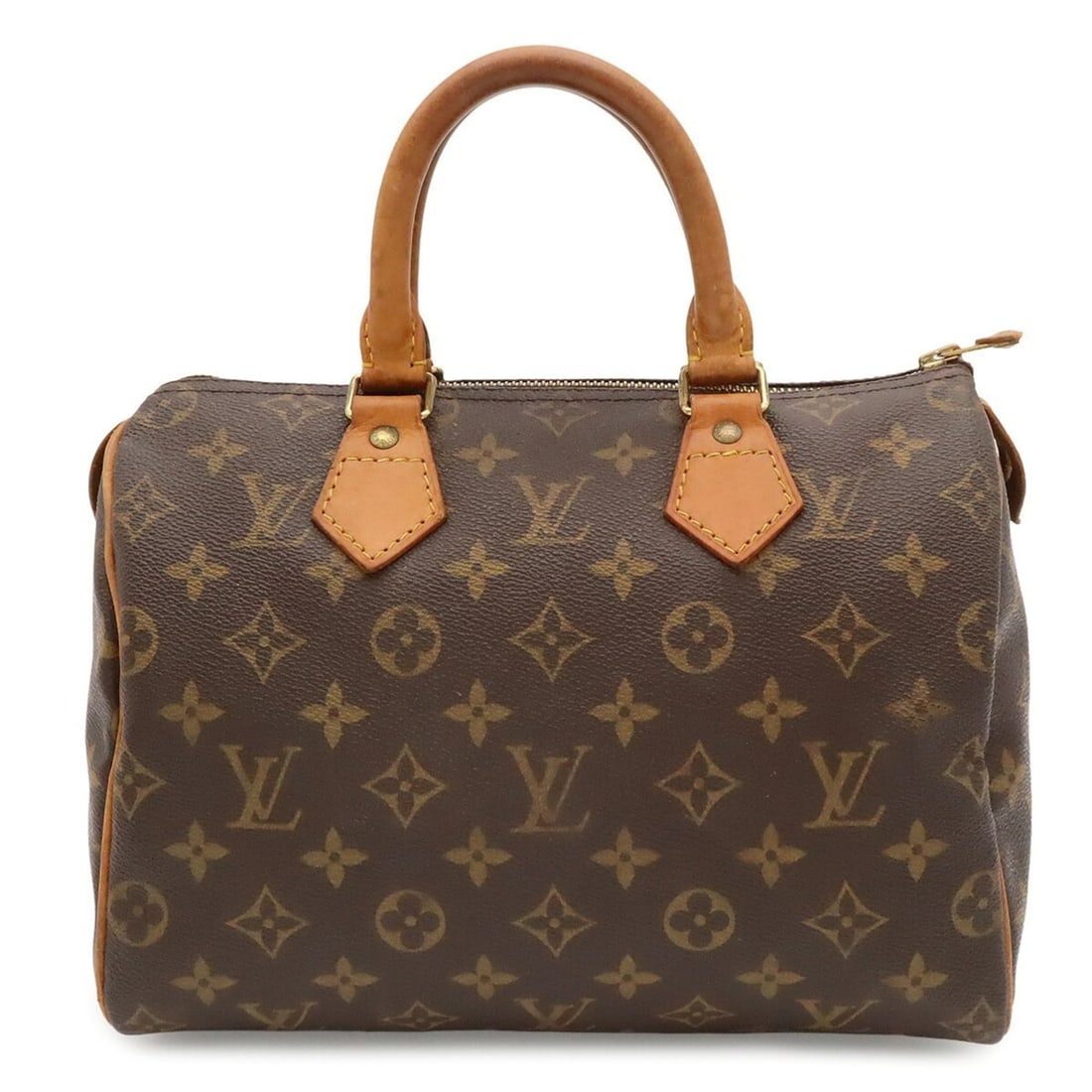 LOUIS VUITTON Louis Vuitton Monogram Speedy 25 Handbag M41528: --- Catalog ---Category: SizeSize (HxWxD): 18.5cm x 26cm x 14.5cm / 7.28'' x 10.23'' x 5.7''Category: DesignType: HandbagColor: Brown, WhiteGender: WomenMaterial: Monogram Category: GeneralMPN: M41528