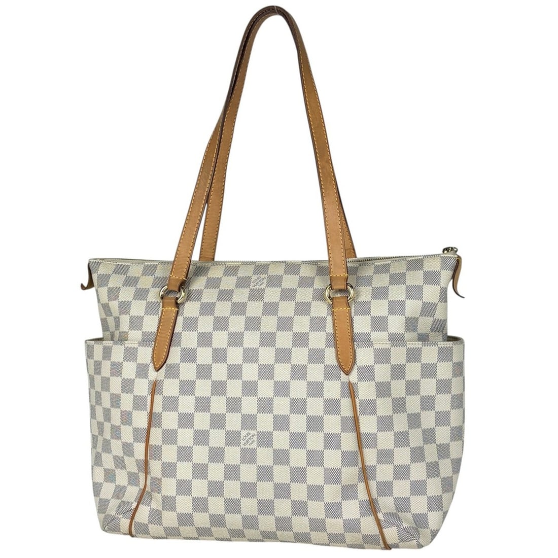 Louis Vuitton Totally MM Tote Bag Shoulder Damier Azur White N51262 Women's: --- Catalog ---Category: SizeSize (HxWxD): 30cm x 33.5cm x 15cm / 11.81'' x 13.18'' x 5.9''Category: DesignType: Shoulder bag, Tote bagColor: WhiteGender: WomenMaterial: Damier Azur Category: GeneralB