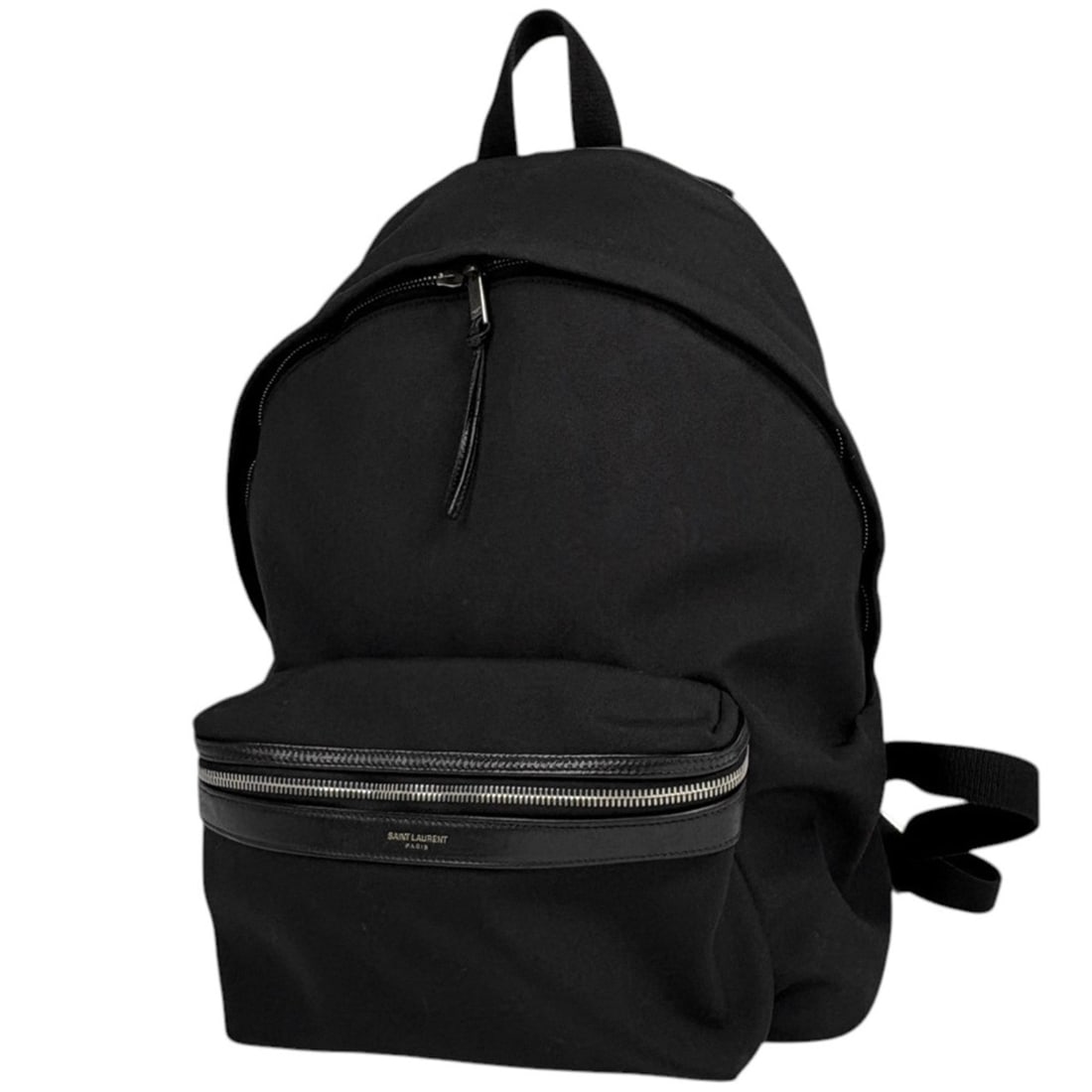 Saint Laurent SAINT LAURENT Backpack, Canvas, Black, 435988, Women's: --- Catalog ---Category: SizeSize (HxWxD): 42cm x 30cm x 14.5cm / 16.53'' x 11.81'' x 5.7''Category: DesignType: BackpackColor: BlackGender: WomenMaterial: Canvas , Leather Category: GeneralBrand: Sai