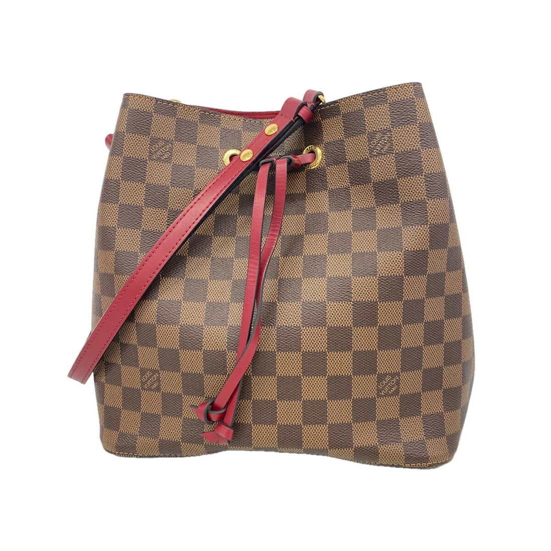 Louis Vuitton Damier NeoNoe Shoulder Bag N40214 Ebene Cherry Berry (Women's): --- Catalog ---Category: SizeSize (HxWxD): 25cm x 26cm x 17cm / 9.84'' x 10.23'' x 6.69''Category: DesignType: Shoulder bagColor: EbeneGender: WomenCategory: GeneralMPN: N40214Brand: Louis Vuitton--- 