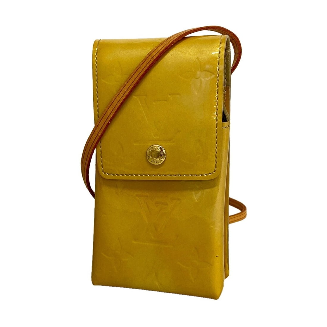 Louis Vuitton Vernis Shoulder Bag, Green, M91048, Beige, Women's: --- Catalog ---Category: SizeSize (HxWxD): 13cm x 7cm x 2.5cm / 5.11'' x 2.75'' x 0.98''Category: DesignType: Shoulder bagColor: BeigeGender: WomenCategory: GeneralMPN: M91048Brand: Louis Vuitton--- I