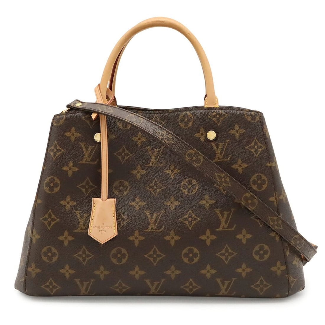 LOUIS VUITTON Monogram Montaigne MM Handbag Shoulder Bag M41056: --- Catalog ---Category: SizeSize (HxWxD): 23.5cm x 35cm x 15cm / 9.25'' x 13.77'' x 5.9''Category: DesignType: Handbag, Shoulder bagColor: Brown, MonogramMaterial: Monogram Category: GeneralMPN: M410