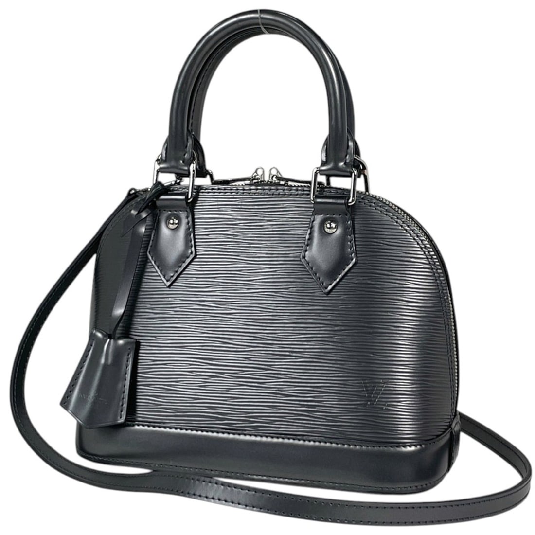 Louis Vuitton Alma BB Shoulder Bag, 2-way, Epi Leather, Anthracite Nacre, M41673, Women's (1 of 10)