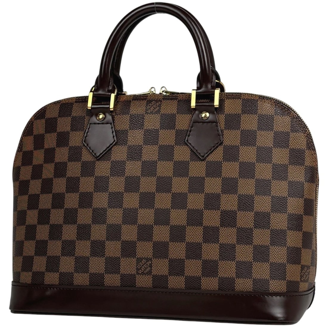 Louis Vuitton Alma Handbag, Damier Brown, N51131, Women's: --- Catalog ---Category: SizeSize (HxWxD): 23cm x 30cm x 16cm / 9.05'' x 11.81'' x 6.29''Category: DesignType: HandbagColor: BrownGender: WomenMaterial: Damier Canvas Category: GeneralBrand: Louis Vui