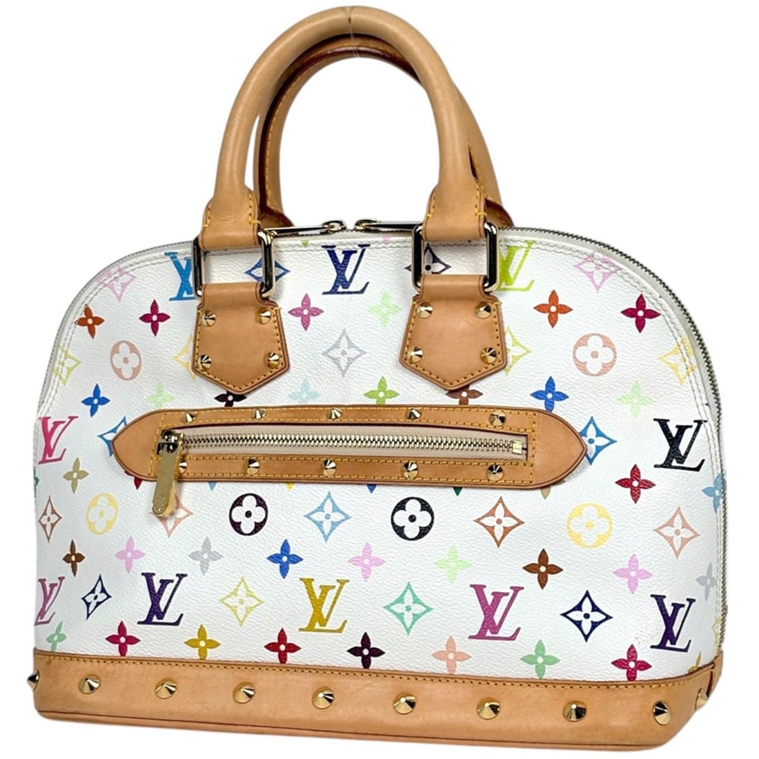 Louis Vuitton Alma handbag, Monogram Multicolor, Blanc (white), M92647, women's.: --- Catalog ---Category: SizeSize (HxWxD): 23cm x 30cm x 16cm / 9.05'' x 11.81'' x 6.29''Category: DesignType: HandbagColor: Blanc, WhiteGender: WomenMaterial: Monogram Multicolore Category: GeneralBr