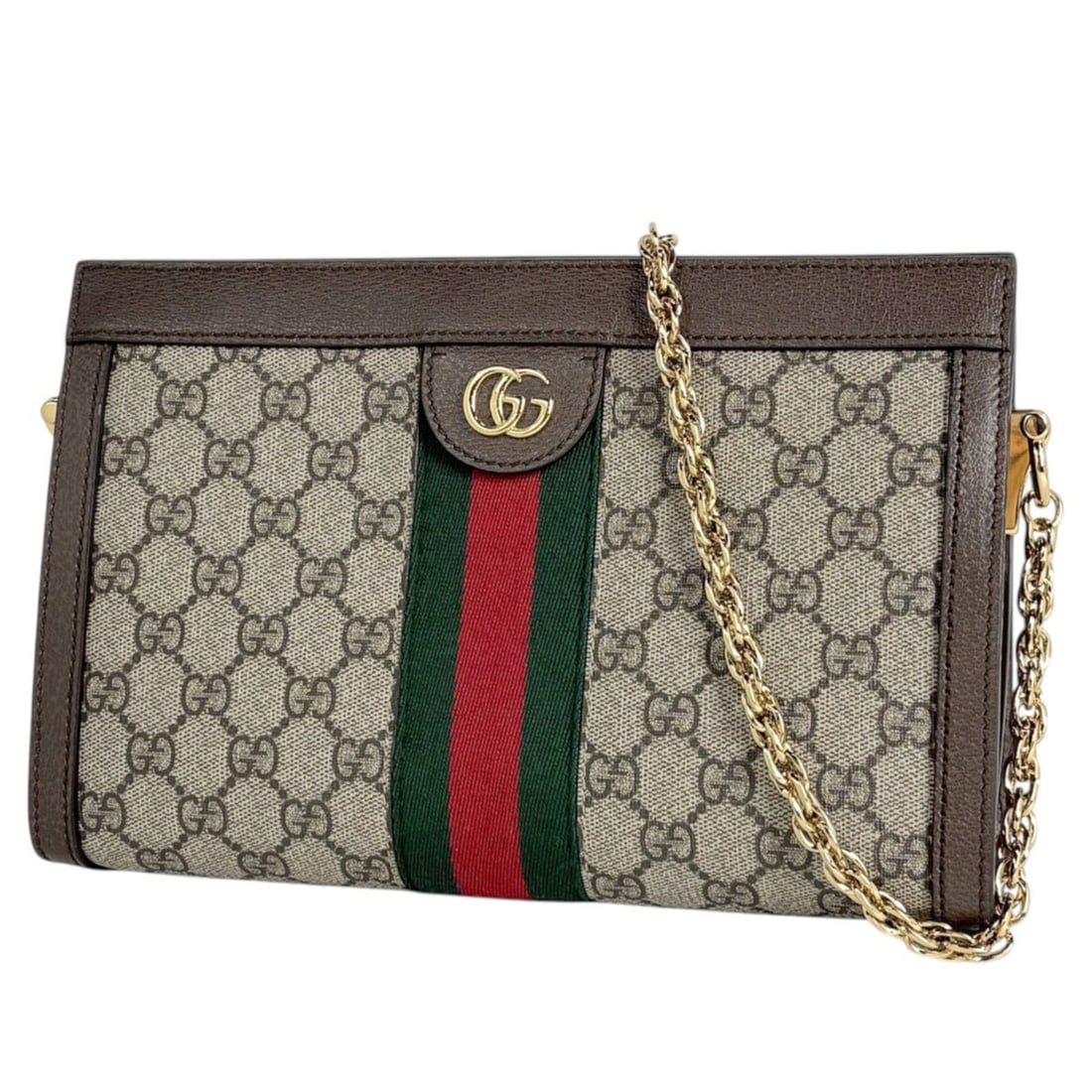 Gucci Ophidia Medium Shoulder Bag, Chain Web Double G GG Supreme, Beige Brown, 503877, Women's: --- Catalog ---Category: SizeSize (HxWxD): 17cm x 26cm x 8cm / 6.69'' x 10.23'' x 3.14''Category: DesignType: Shoulder bagColor: Beige brownGender: WomenMaterial: GG Supreme , Leather Category: Genera